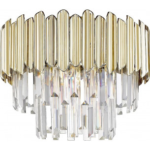 Gladius 41cm transparent&amp;gold glamour crystal ceiling lamp ZumaLine