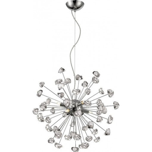 Star 55cm chrome glamour pendant lamp ZumaLine