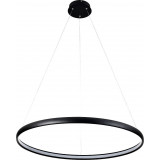 Carlo 80 LED black matt modern Round pendant lamp ZumaLine