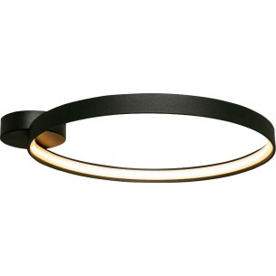 Circle LED 55cm black matt modern ceiling lamp ZumaLine