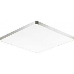 Sierra Square LED 80cm silver glamour ceiling lamp ZumaLine