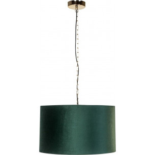 Inga 50cm green&amp;gold pendant lamp with shade ZumaLine