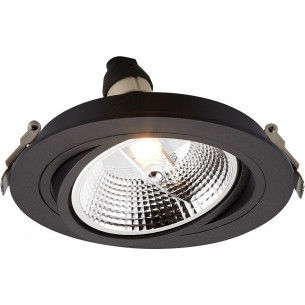 Lampa podtynkowa spot Chuck 16cm czarna Zumaline