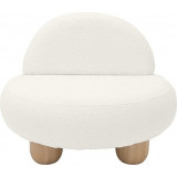 Object048 boucle pearl designer upholstered armchair NG Design