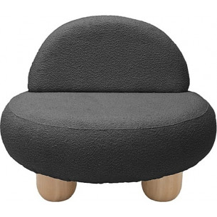 Fotel designerski tapicerowany Object048 Boucle graphite NG Design