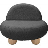 Fotel designerski tapicerowany Object048 Boucle graphite NG Design