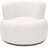 Fotel designerski tapicerowany Object051 Boucle pearl NG Design