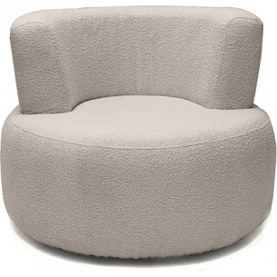 Fotel designerski tapicerowany Object051 Boucle toffee NG Design