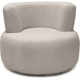 Fotel designerski tapicerowany Object051 Boucle toffee NG Design