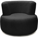 Fotel designerski tapicerowany Object051 Boucle black NG Design