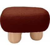 Puf na drewnianych nóżkach Object049 Boucle brick NG Design
