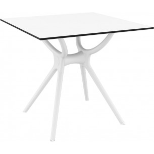 Air 80x80 white square dining table Siesta