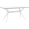 Stylowy Stół prostokątny Air 140x80 Biały Siesta do kuchni, restauracji lub kawiarni.