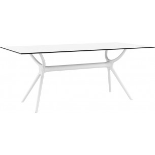 Air 180x80 white rectangular dining table Siesta