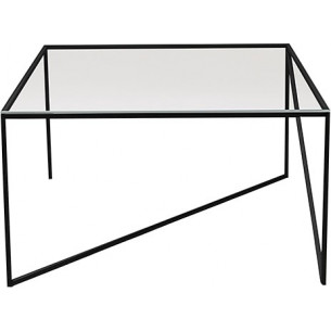 Object052 70x70cm black glass designer coffee table NG Design