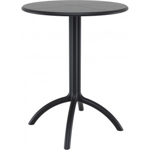 Octopus 60 black round garden table Siesta