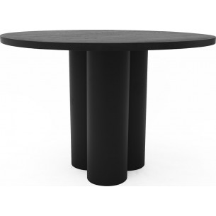 Object035 120cm black oak round wooden table NG Design