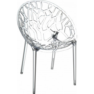 Crystal openwork modern transparent chair Siesta