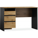 B-005 120x55cm oak wotan&amp;anthracite loft desk with 3 drawers Signal