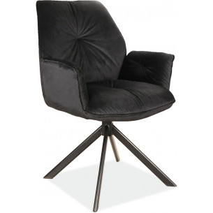 Boogie velvet bluvel 19 black velvet chair Signal