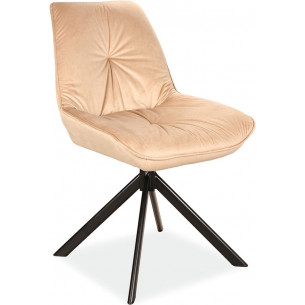 Boogie velvet bluvel 28 beige&amp;black velvet chair Signal