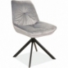 Boogie velvet bluvel 14 grey&amp;black velvet chair Signal