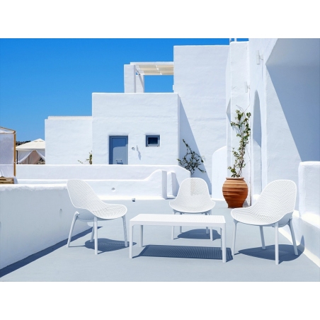 Sky Lounge white garden armchair Siesta
