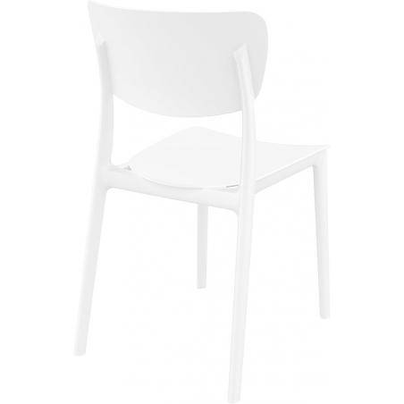 Monna white polypropylene chair Siesta