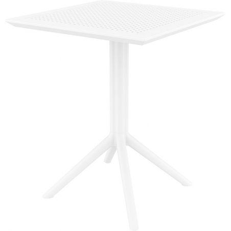 Sky 60x60 white square garden table Siesta
