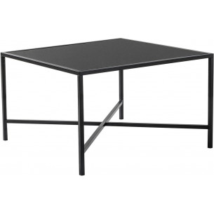 Osaka 80x80cm black glass square coffee table Signal