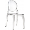 Designerskie Krzesło przezroczyste z tworzywa Elizabeth Siesta do jadalni, kuchni i salonu.