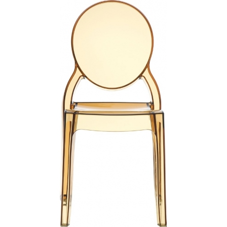Elizabeth amber transparent polypropylene chair Siesta