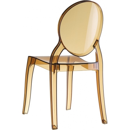 Elizabeth amber transparent polypropylene chair Siesta