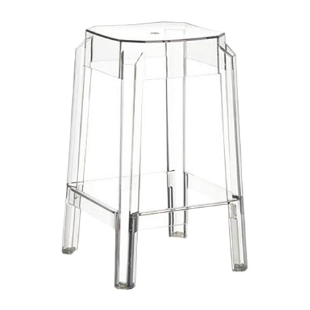 Fox 65 transparent modern bar stool Siesta
