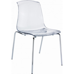 Allegra transparent modern chair Siesta