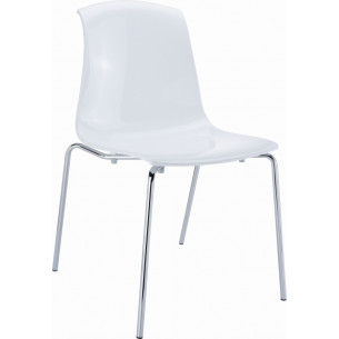 Allegra white plastic chair Siesta