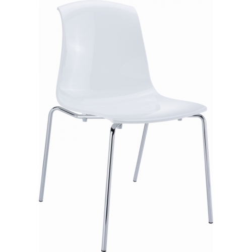 Designerskie Krzesło plastikowe Allegra Białe Siesta do kuchni i jadalni.