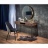 B46 123x48cm walnut&amp;black vintage desk with drawers Halmar