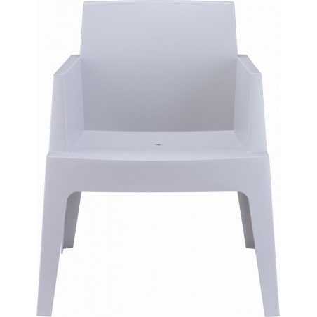 Box grey Sgarden chair with armrests iesta