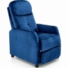 Felipe II navy blue velvet folding armchair Halmar