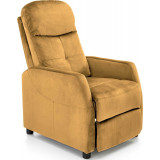 Felipe II mustard velvet folding armchair Halmar