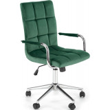 Gonzo IV green velvet youth desk chair Halmar