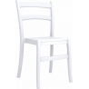 Stylowe Krzesło ogrodowe plastikowe Tiffany Białe Siesta na taras i do restuaracji.
