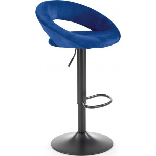 H102 navy blue velvet bar stool Halmar