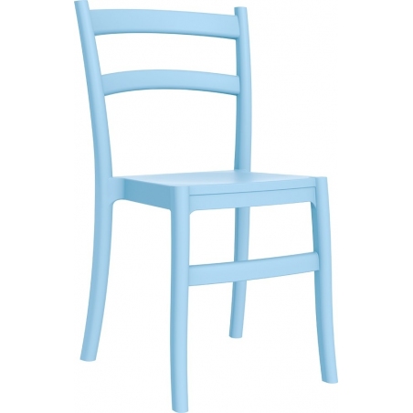 Stylowe Krzesło ogrodowe plastikowe Tiffany Niebieskie Siesta na taras i do restuaracji.