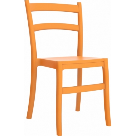 Tiffany orange plastic garden chair Siesta