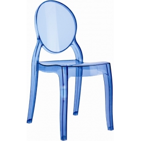 Designerskie Krzesło dziecięce Baby Elizabeth Niebieski przeźroczysty Siesta do jadalni, kuchni i salonu.
