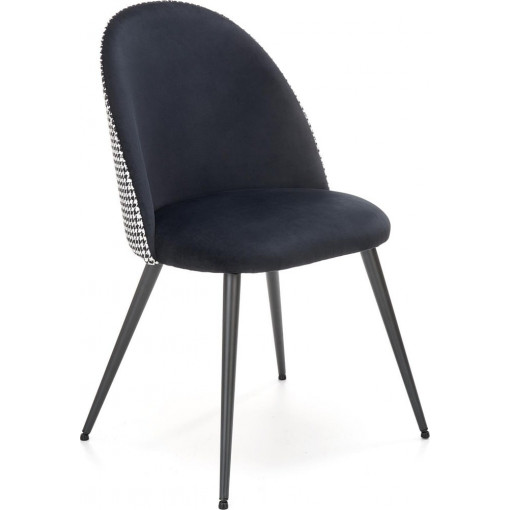 K478 black/pepite velvet chair Halmar