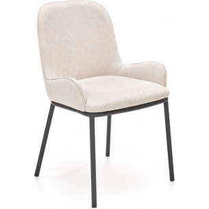 K481 beige upholstered chair with armrests Halmar