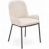 K481 beige upholstered chair with armrests Halmar